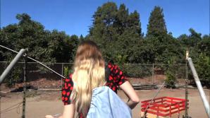 You head to the farm with Riley!